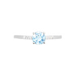 Bague Tarente Or Blanc Topaze Et Diamant - Bagues pierres fines Femme | Marc Orian