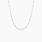 Chaine Kathi Argent Blanc - Colliers ras du cou Femme | Marc Orian