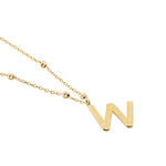 Collier Plaqu&eacute; Or Jaune Lettra - Colliers fantaisie Femme | Marc Orian