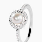 Bague Argent Blanc Suada Perle De Culture Oxyde De Zirconium - Bijoux fantaisie Femme | Marc Orian