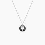 Collier Suzanne Argent Blanc C&eacute;ramique Et Oxyde De Zirconium - Colliers avec pierres Femme | Marc Orian