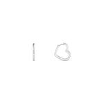 Creoles Argent Blanc Deep In Love Oxyde De Zirconium - Cr&eacute;oles Femme | Marc Orian