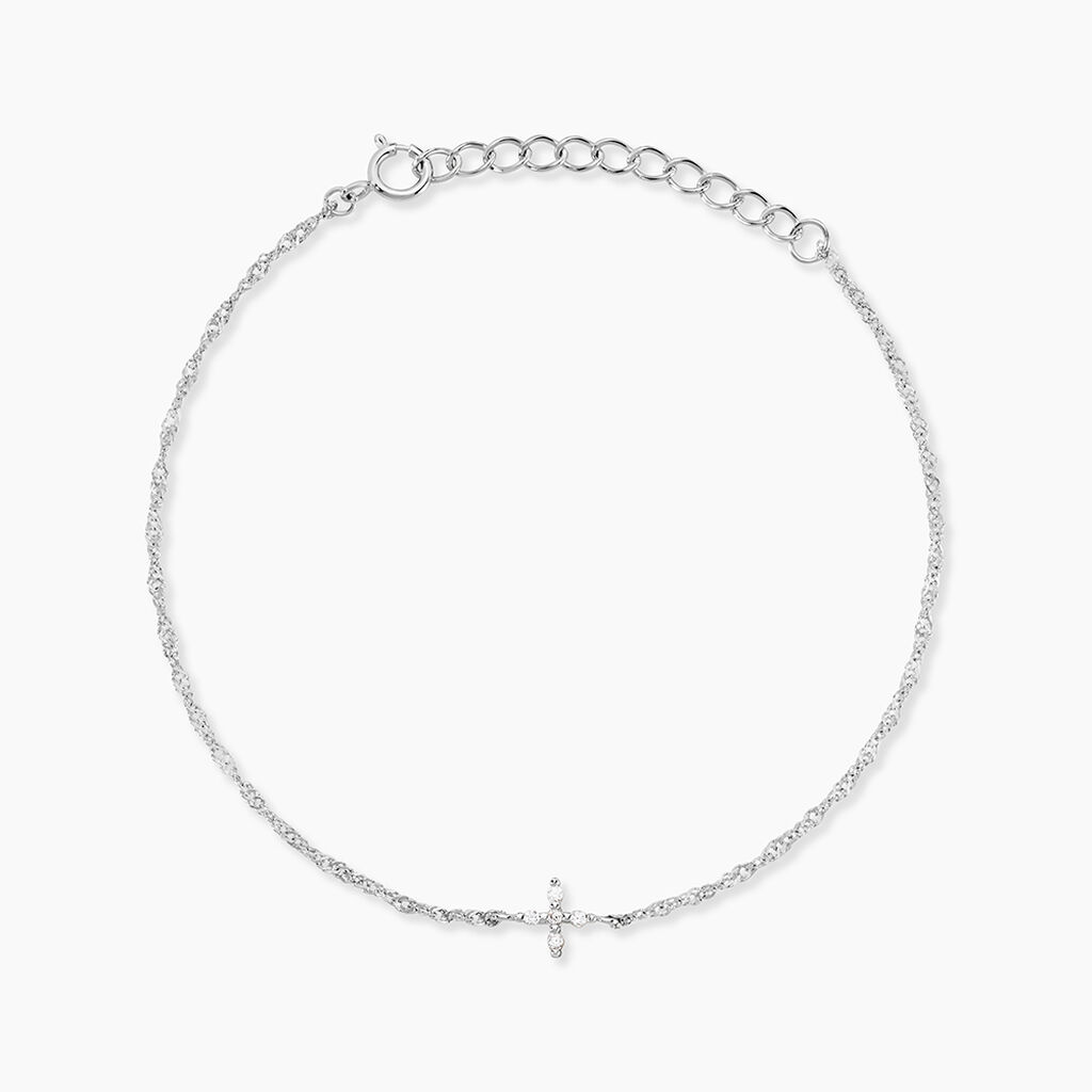 Bracelet Armance Argent Blanc Oxyde De Zirconium - Bracelets fantaisie Femme | Marc Orian
