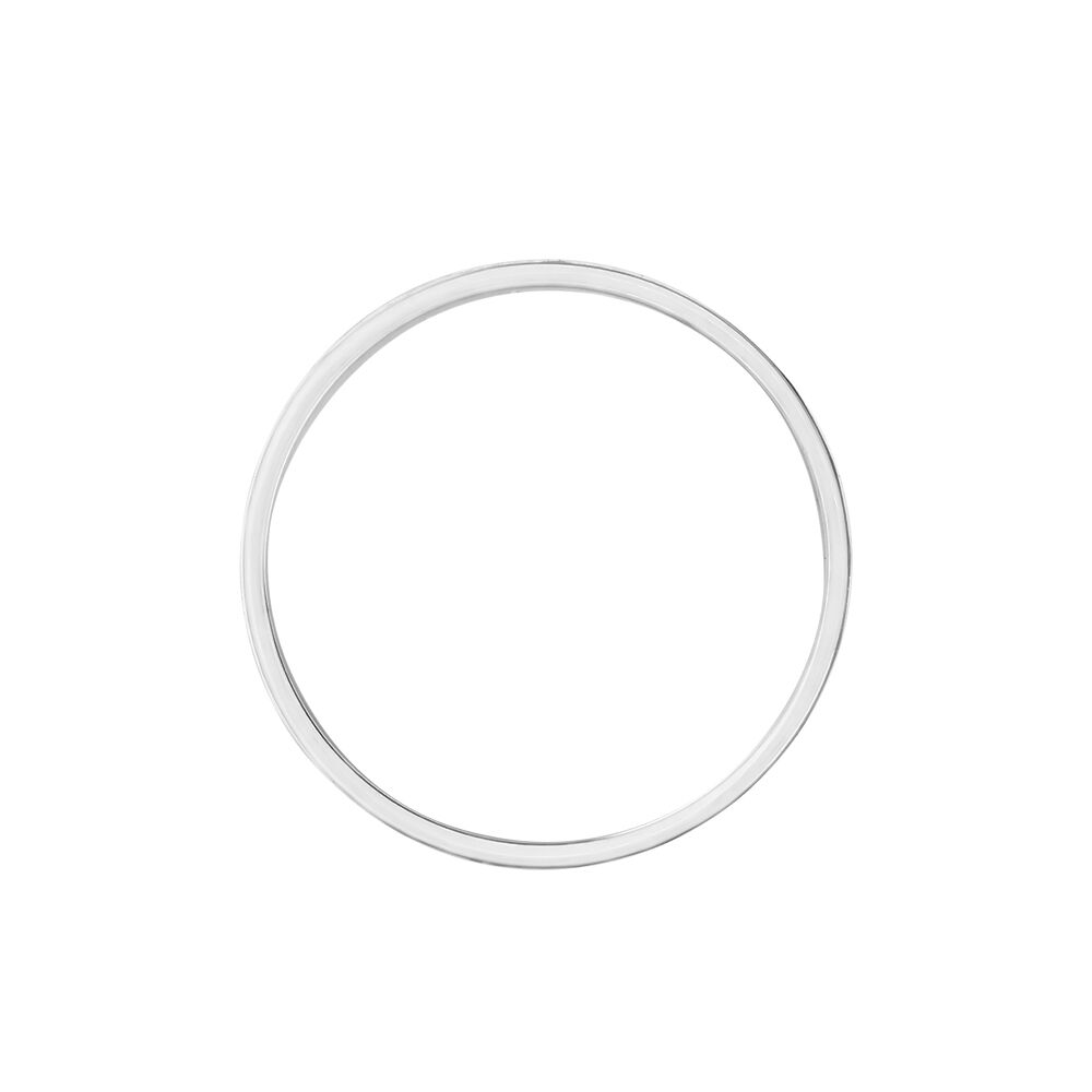 Alliance Marcello Ruban Plat Or Blanc - Alliances duo Unisex | Marc Orian