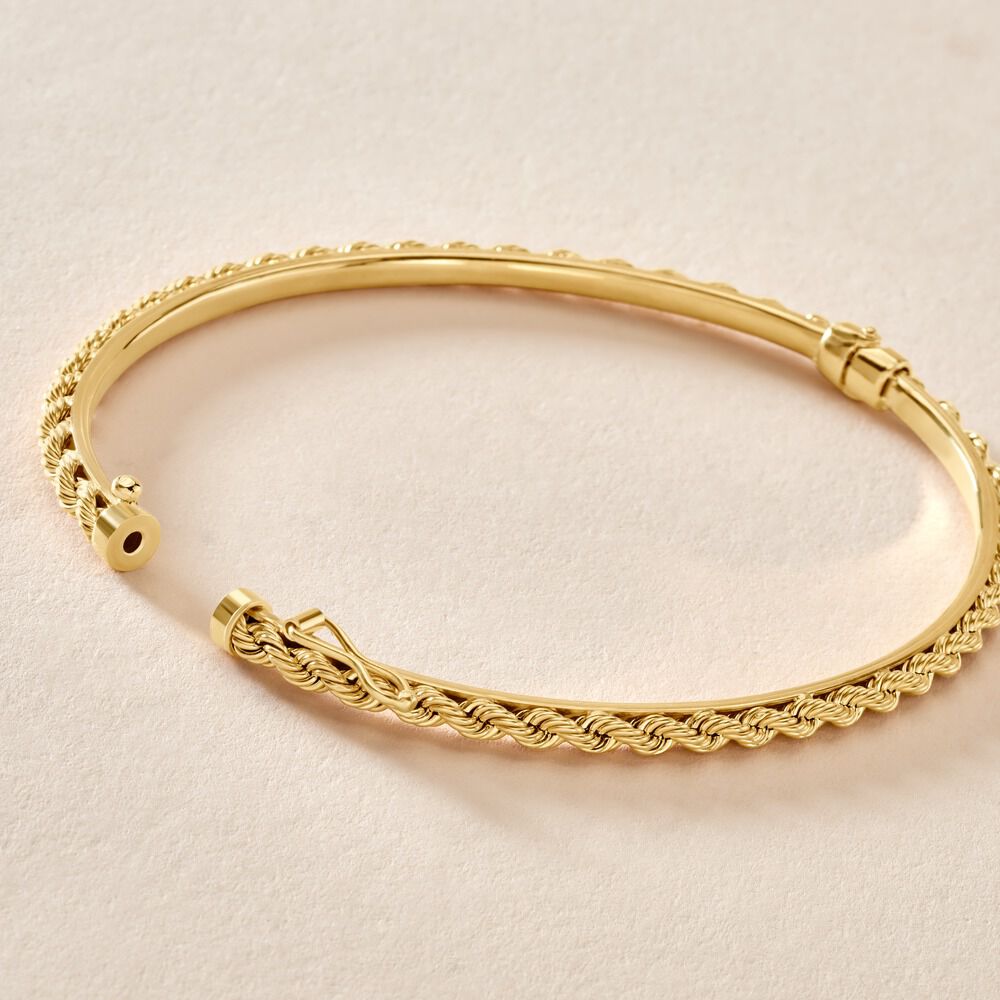 Bracelet Jonc Cordeline Or Jaune - Bracelets joncs Femme | Marc Orian