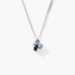 Collier Doryne Or Blanc Topaze Am&eacute;thyste - Colliers avec pierres Femme | Marc Orian