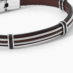 Bracelet Acier Blanc Alfred - Bracelets cuir Homme | Marc Orian