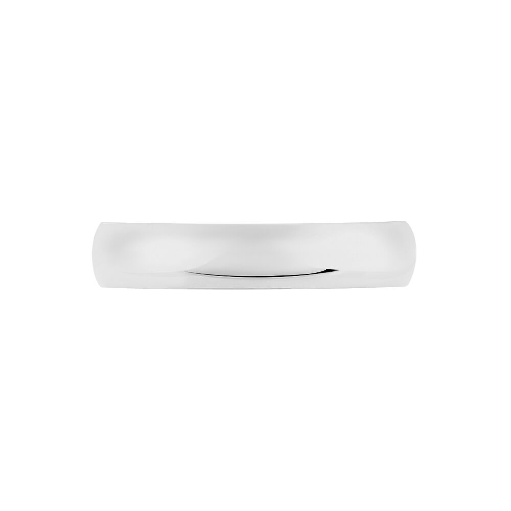 Alliance Aphroditia Demi Jonc Bombe Platine Blanc - Alliances personnalisées Famille | Marc Orian