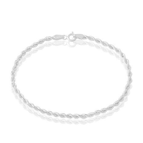 Bracelet Jerry Maille Corde Or Blanc - Bracelets mailles Femme | Marc Orian