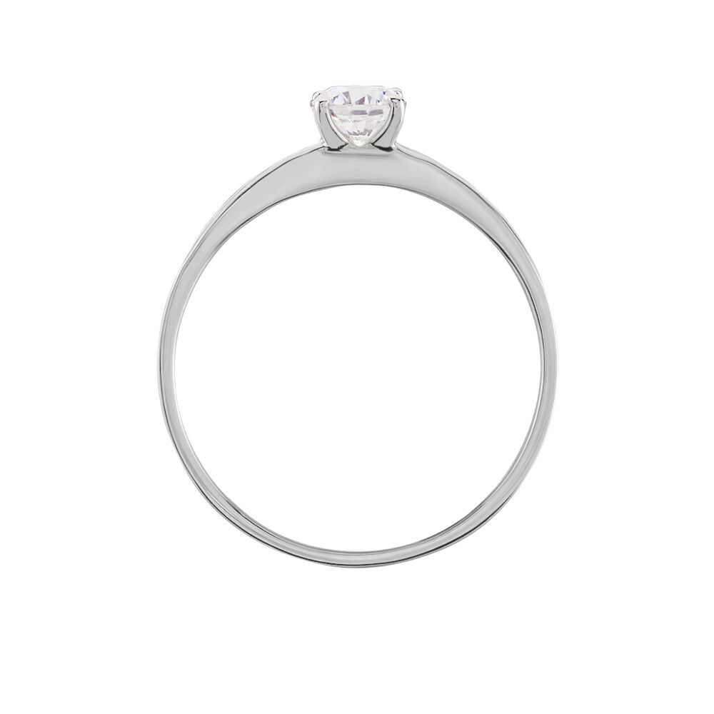 Bague Harem Or Blanc Oxyde - Solitaires Femme | Marc Orian