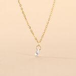 Collier Or Jaune Emilee Oxyde De Zirconium - Colliers avec pierres Enfant | Marc Orian