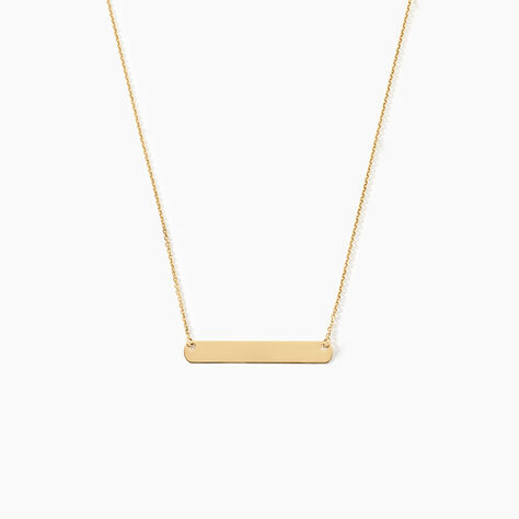 Collier Beavis Or Jaune - Bijoux personnalis&eacute;s Femme | Marc Orian