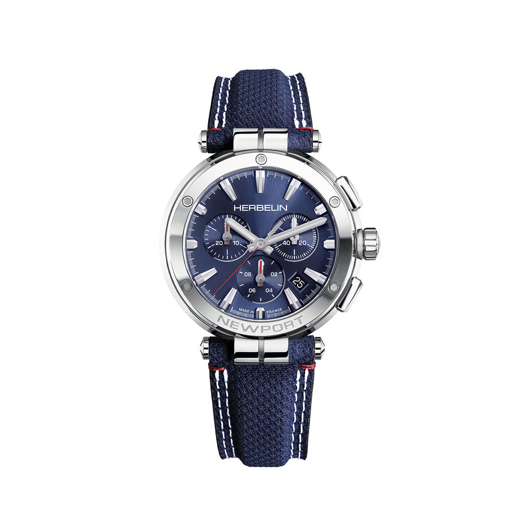 Montre Herbelin Newport Chrono Bleu - Montres &eacute;tanches Homme | Marc Orian