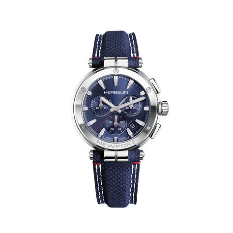 Montre Herbelin Newport Chrono Bleu - Montres &eacute;tanches Homme | Marc Orian