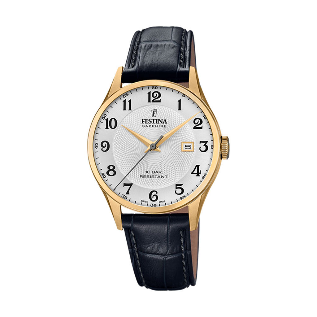 Montre Festina Swiss Made 40 Argenté - Montres classiques Homme | Marc Orian