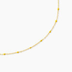 Collier Molly Argent Jaune - Colliers fantaisie Femme | Marc Orian