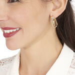 Cr&eacute;oles Hilharriette Or Jaune Strass - Cr&eacute;oles Femme | Marc Orian