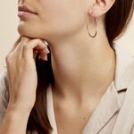 Creoles Argent Rose Olympia - Cr&eacute;oles Femme | Marc Orian