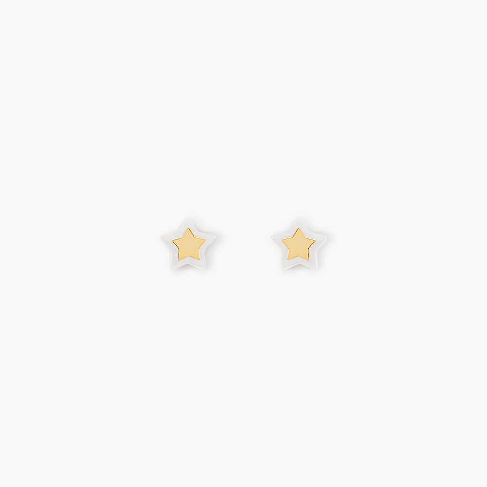Boucles D'oreilles Puces Cleomelia Etoile Or Jaune - Puces Enfant | Marc Orian