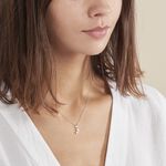 Collier Astra Argent Blanc Oxyde De Zirconium - Colliers avec pierres Femme | Marc Orian
