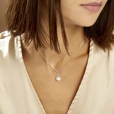 Collier Lucinda Or Blanc Perle De Culture Et Oxyde De Zirconium - Colliers Femme | Marc Orian
