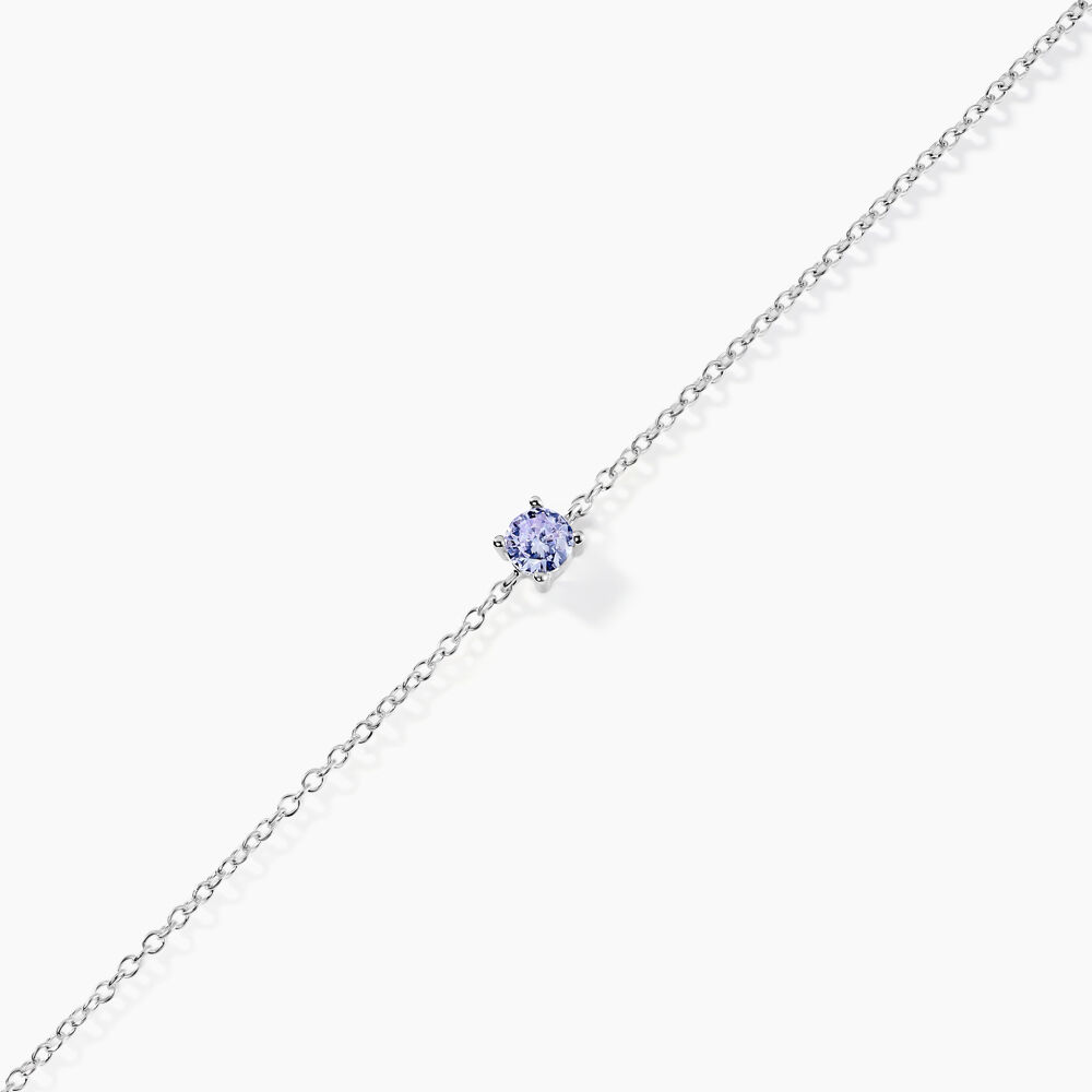 Bracelet Lylwen Argent Blanc Oxyde De Zirconium - Bracelets chaînes Femme | Marc Orian
