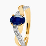 Bague Sybil Or Jaune Saphir - Solitaires Femme | Marc Orian