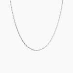 Chaine Ylsa Argent Blanc - Colliers fantaisie Femme | Marc Orian