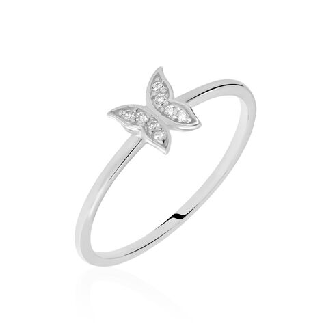 Bague Cadfan Argent Blanc Oxyde De Zirconium - Bagues avec pierre Femme | Marc Orian