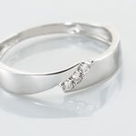 Bague Daphne Or Blanc Diamant - Bagues fian&ccedil;ailles Femme | Marc Orian