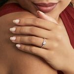 Bague Evita Or Blanc Oxyde De Zirconium - Solitaires Femme | Marc Orian