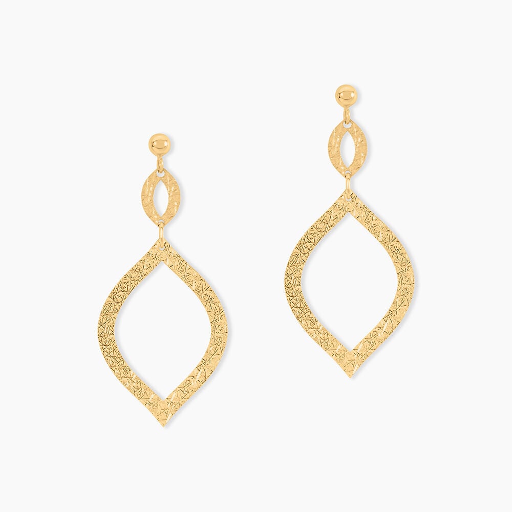 Boucles D'Oreilles Pendantes Genghis Or Jaune - Pendantes Femme | Marc Orian