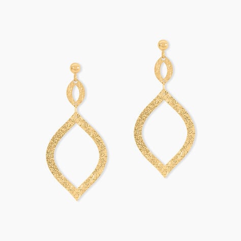 Boucles D'Oreilles Pendantes Genghis Or Jaune - Pendantes Femme | Marc Orian