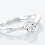Bague Nusa Or Blanc Diamant - Bagues fian&ccedil;ailles Femme | Marc Orian