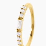 Bague Andreane Acier Jaune Oxyde De Zirconium - Bijoux fantaisie Femme | Marc Orian