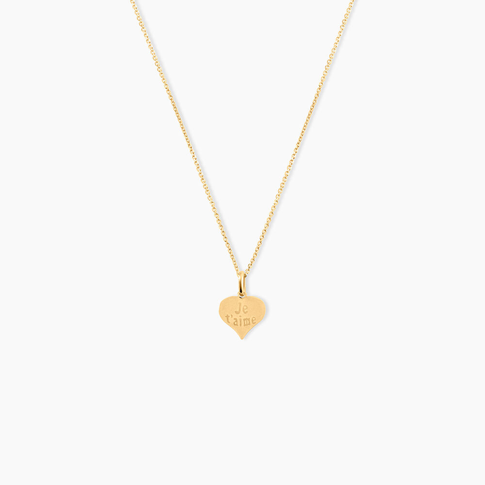 Pendentif Eudocie Coeur Message Or Jaune - Pendentifs Femme | Marc Orian