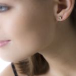 Boucles D'oreilles Puces Victoria Or Jaune Diamant - Puces Femme | Marc Orian