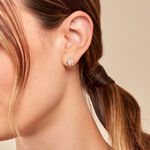 Boucles D'oreilles Puces Eva Acier Jaune Oxyde De Zirconium - Puces Femme | Marc Orian