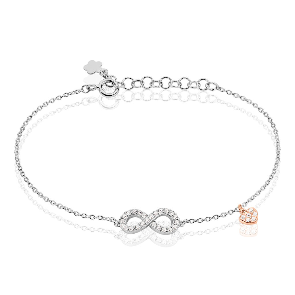 Bracelet Nella Argent Blanc Oxyde De Zirconium - Bracelets chaînes Femme | Marc Orian