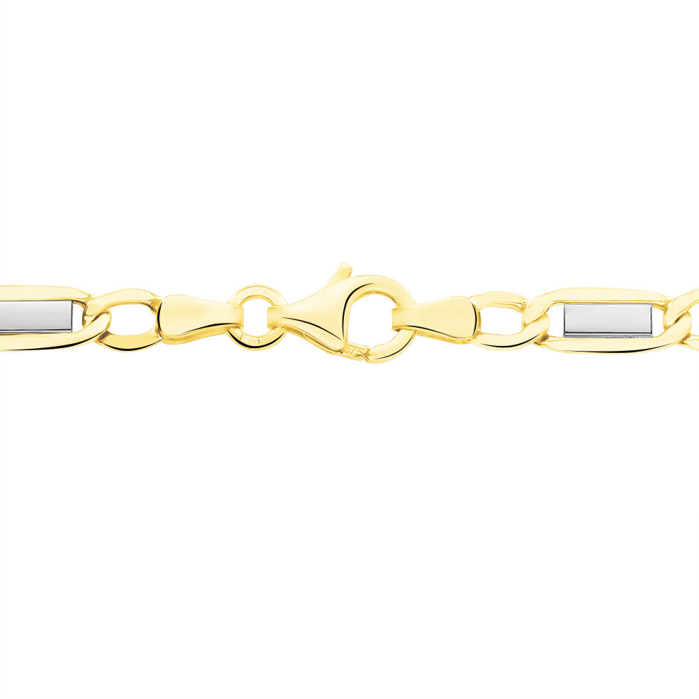 Collier Danae Plaquette Or Bicolore - Chaines Homme | Marc Orian