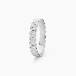 Alliance Dentelle 2 Rangs Diamantee Or Blanc - Alliances duo Unisex | Marc Orian
