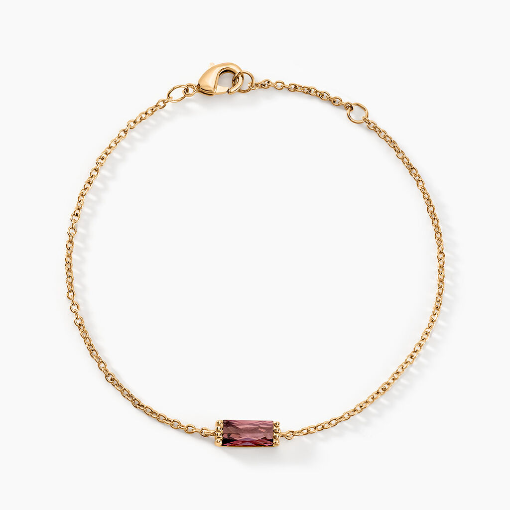 Bracelet Luccia Plaqu&eacute; Or Dor&eacute; Pierre D'imitation - Bracelets fantaisie Femme | Marc Orian