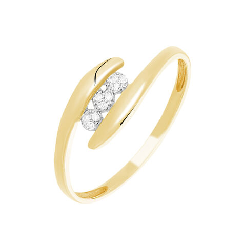 Bague Delphine Or Jaune Diamant - Bagues fiançailles Femme | Marc Orian