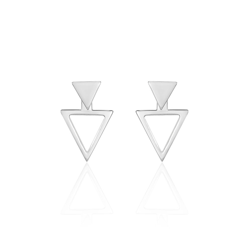 Bijoux D'oreilles Katie Argent Blanc - Piercings d'oreilles Femme | Marc Orian