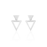 Bijoux D'oreilles Katie Argent Blanc - Piercings d'oreilles Femme | Marc Orian
