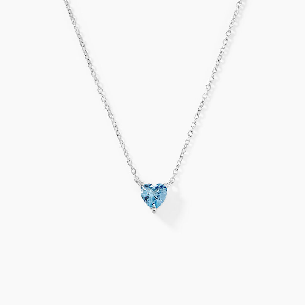 Collier Kelvyn Argent Blanc Oxyde De Zirconium - Colliers avec pierres Femme | Marc Orian