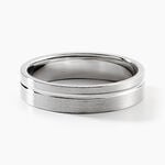 Alliance Berker Palladium Blanc - Alliances duo Unisex | Marc Orian