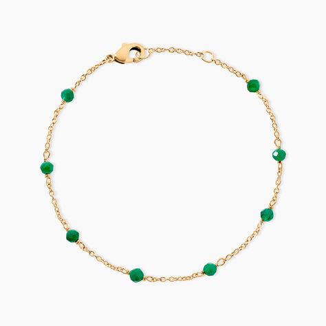 Bracelet Calliope Plaqué Or Doré Agate - Bracelets chaînes Femme | Marc Orian