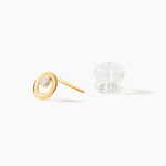 Boucles D'oreilles Puces Edmee Cercle Or Jaune Oxyde De Zirconium - Puces Femme | Marc Orian