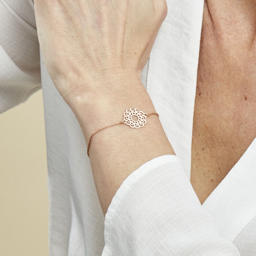 Bracelet Marva Argent Rose - Bracelets chaînes Femme | Marc Orian